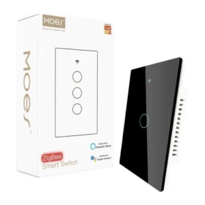 Interruptor Tecla MOES Smart Pared Táctil ZigBee 1 Canal