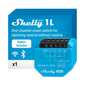 Shelly Plus 1L Gen3 - Relé - WIFI - Sin Neutro