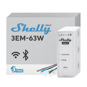 Shelly 3EM-63W Gen3 – Medidor de energía trifásico
