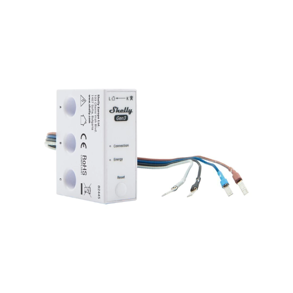 Shelly 3EM-63W Gen3 – Medidor de energía trifásico - Imagen 3
