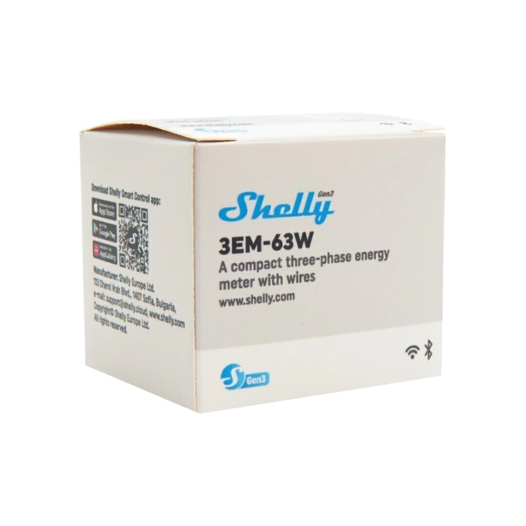 Shelly 3EM-63W Gen3 – Medidor de energía trifásico - Imagen 7