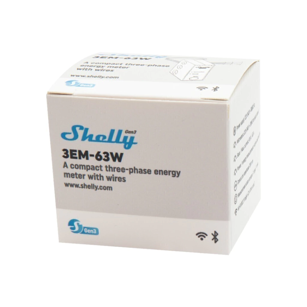 Shelly 3EM-63W Gen3 – Medidor de energía trifásico - Imagen 8