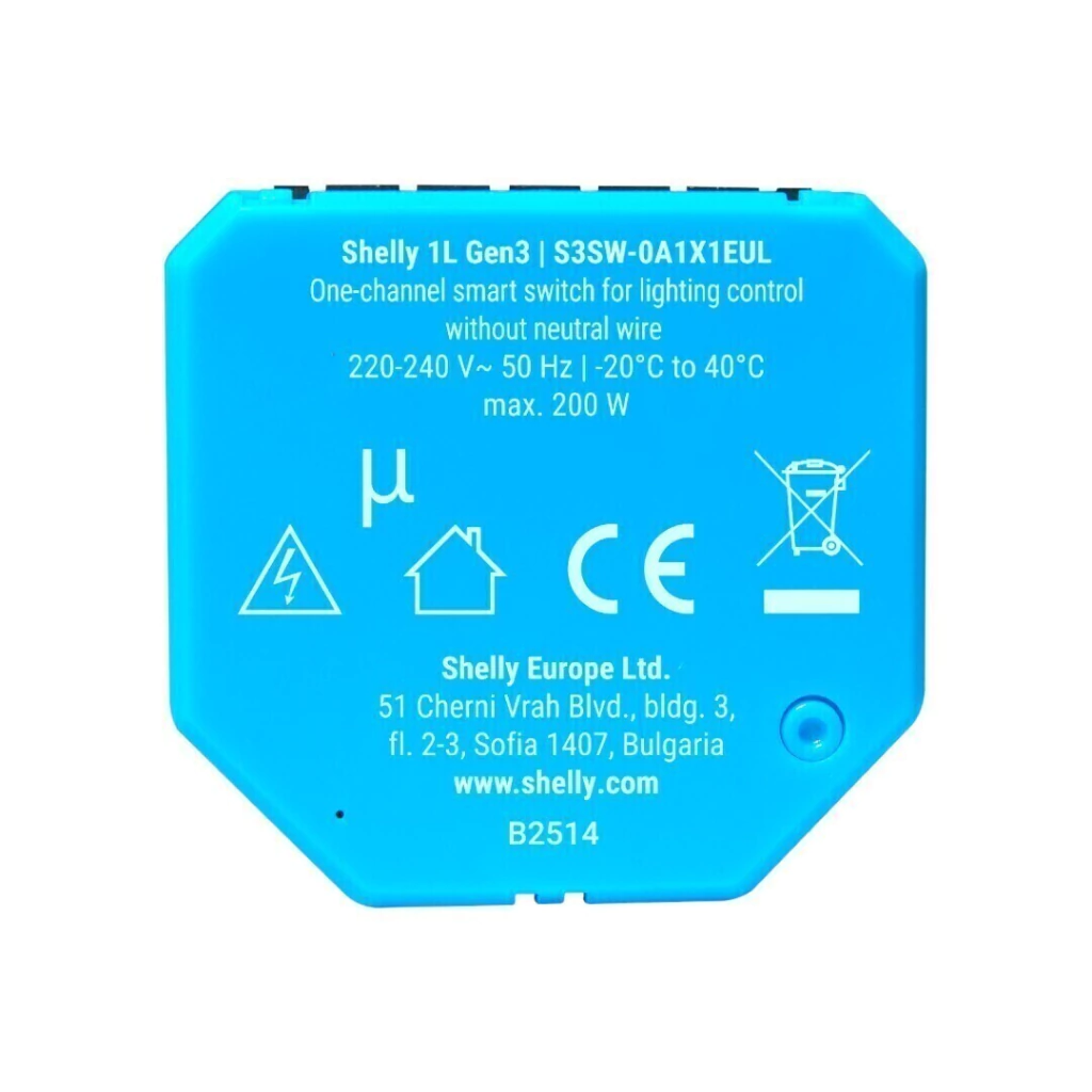 Shelly Plus 1L Gen3 - Relé - WIFI - Sin Neutro - Imagen 10
